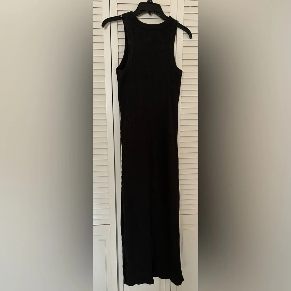 Old Navy Black Ribbed Maternity Maxi Dress (M) - Picture 4 of 6